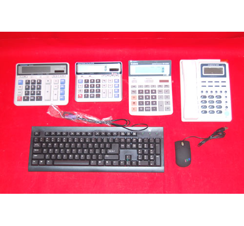 計算器、電話、鍵盤